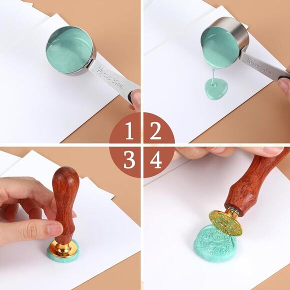 Wax Seal Stamp Butterfly with Flowers - Picture 2 of 2